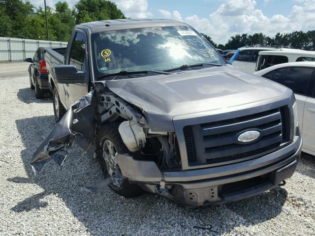 1FTRF14869KA73628 - 2009 FORD F150 GRAY photo 1