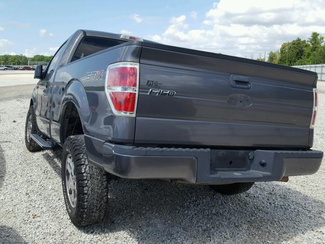 1FTRF14869KA73628 - 2009 FORD F150 GRAY photo 3