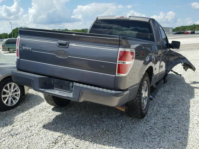 1FTRF14869KA73628 - 2009 FORD F150 GRAY photo 4