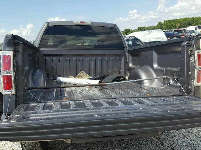 1FTRF14869KA73628 - 2009 FORD F150 GRAY photo 6