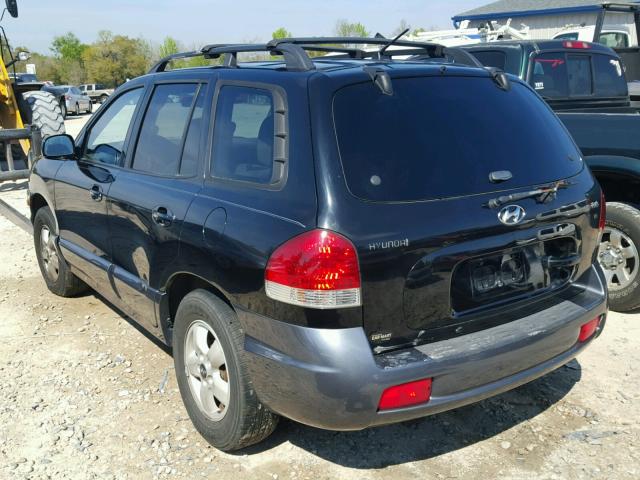 KM8SC13D65U969169 - 2005 HYUNDAI SANTA FE G BLACK photo 3