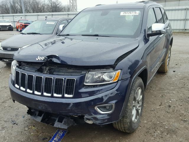 1C4RJFBT2EC315824 - 2014 JEEP GRAND CHER BLUE photo 2