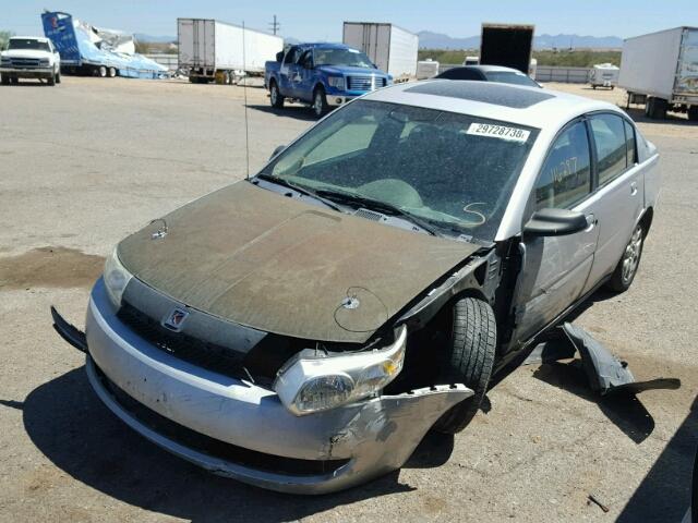 1G8AJ52F73Z157499 - 2003 SATURN ION LEVEL SILVER photo 2