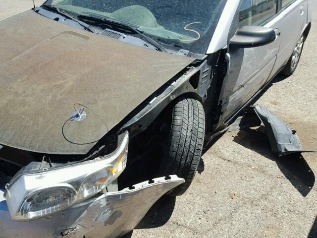 1G8AJ52F73Z157499 - 2003 SATURN ION LEVEL SILVER photo 9