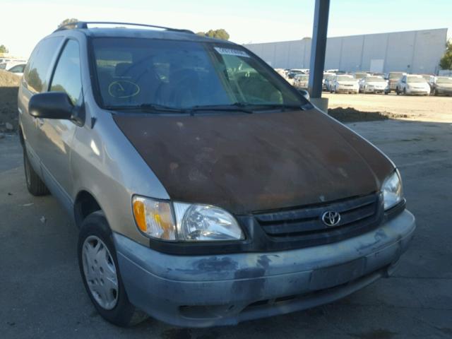 4T3ZF19C63U551137 - 2003 TOYOTA SIENNA CE GOLD photo 1