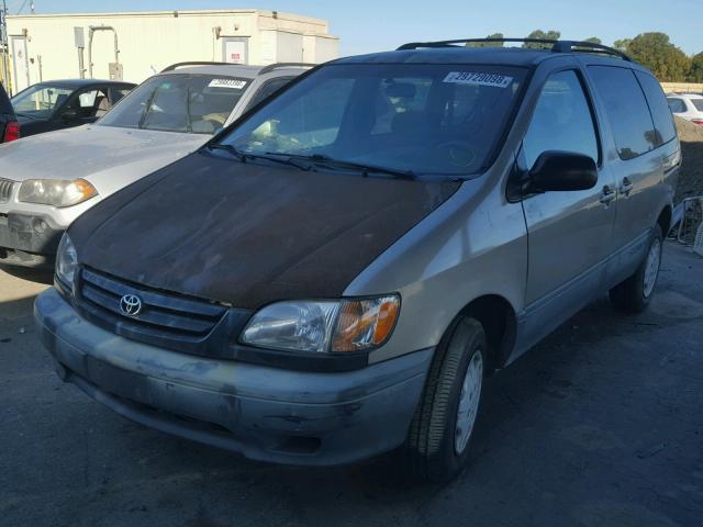 4T3ZF19C63U551137 - 2003 TOYOTA SIENNA CE GOLD photo 2