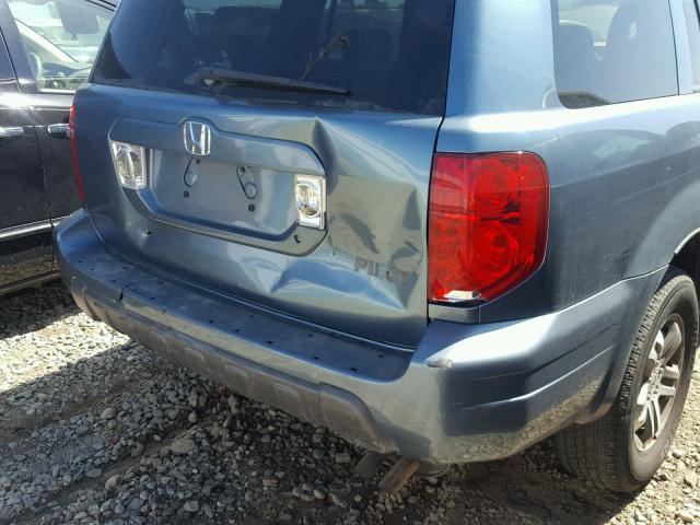 5FNYF18445B066624 - 2005 HONDA PILOT EX GREEN photo 9