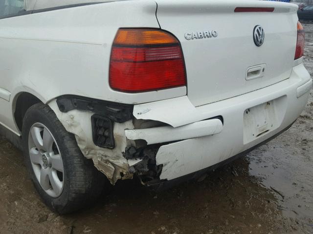 3VWDC21V22M803632 - 2002 VOLKSWAGEN CABRIO GLX 白色 照片 9