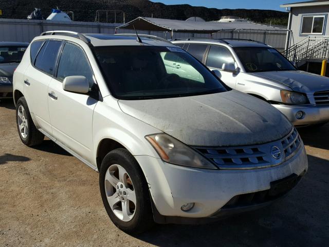 JN8AZ08T43W106126 - 2003 NISSAN MURANO WHITE photo 1