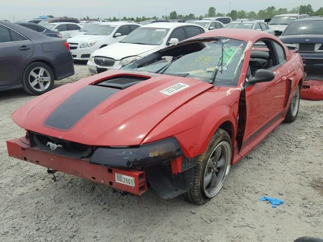 1FAFP42R73F336552 - 2003 FORD MUSTANG MA RED photo 2