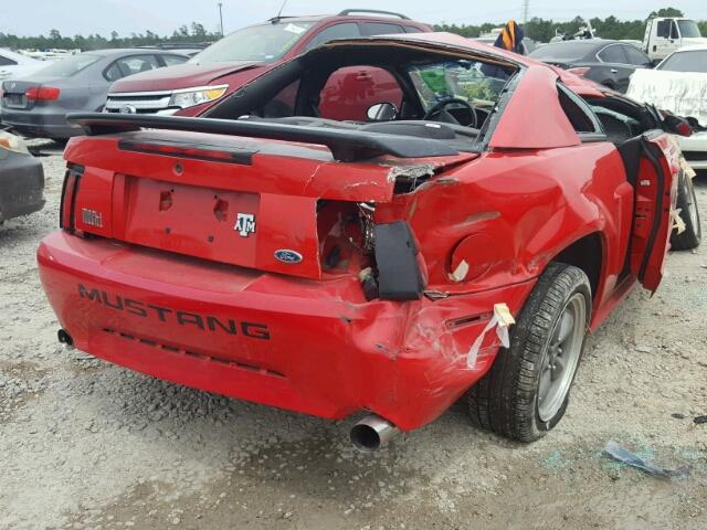 1FAFP42R73F336552 - 2003 FORD MUSTANG MA RED photo 4