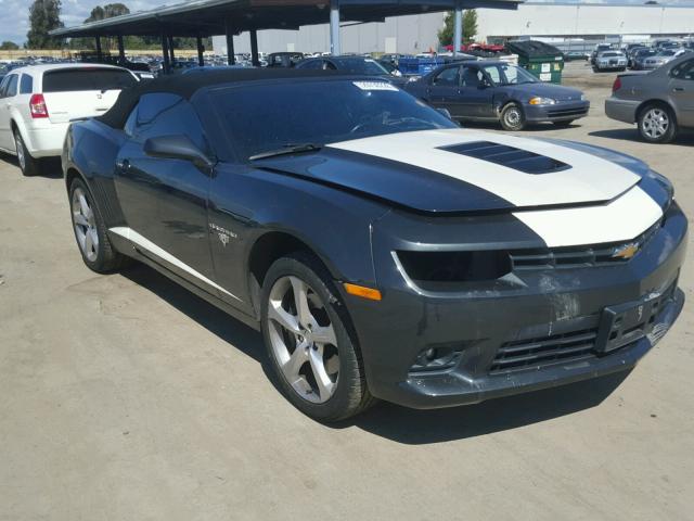 2G1FK3DJXF9220343 - 2015 CHEVROLET CAMARO 2SS GRAY photo 1