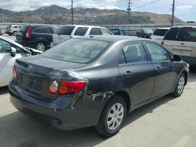 1NXBU40E69Z027009 - 2009 TOYOTA COROLLA BA GRAY photo 4