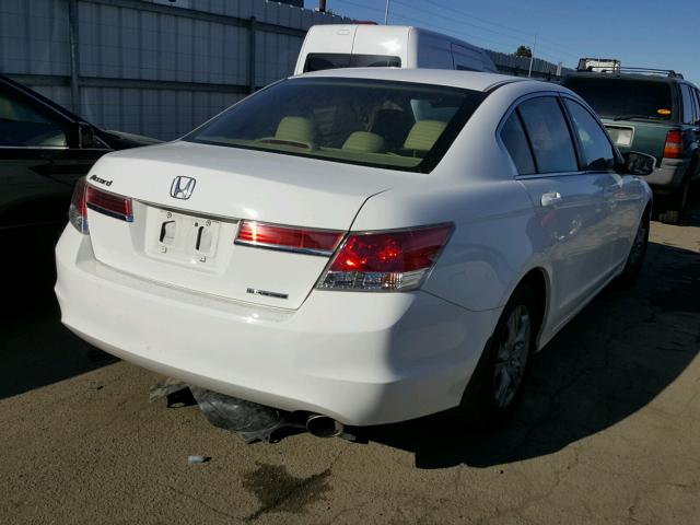 1HGCP2F63CA065439 - 2012 HONDA ACCORD SE WHITE photo 4