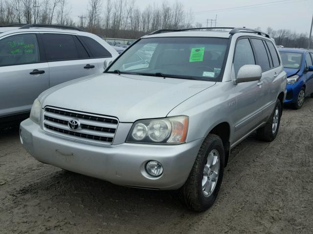 JTEHF21A330131539 - 2003 TOYOTA HIGHLANDER GRAY photo 2