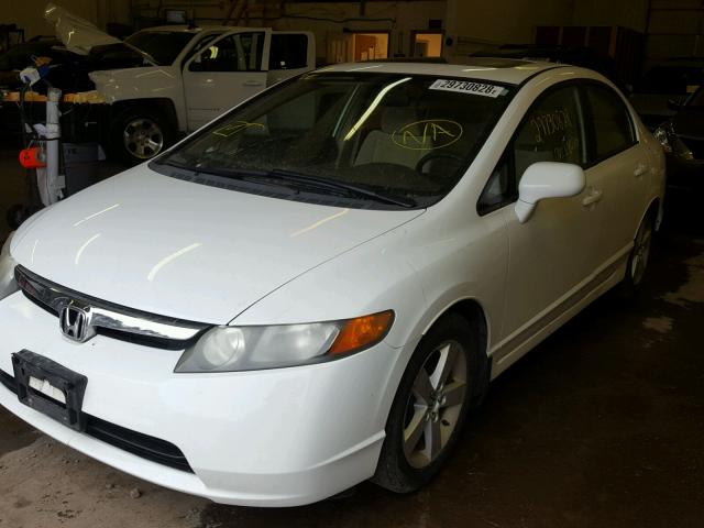 1HGFA16817L007334 - 2007 HONDA CIVIC EX თეთრი ფოტო 2