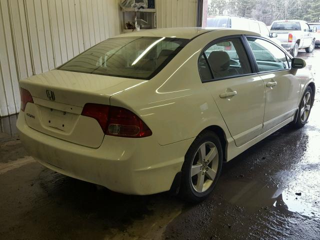 1HGFA16817L007334 - 2007 HONDA CIVIC EX თეთრი ფოტო 4