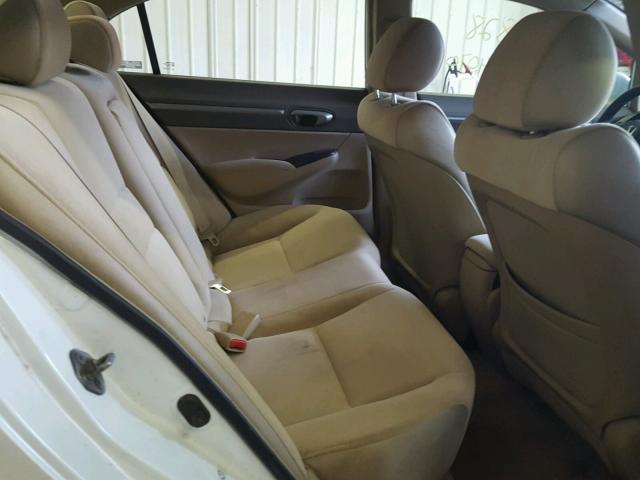 1HGFA16817L007334 - 2007 HONDA CIVIC EX თეთრი ფოტო 6