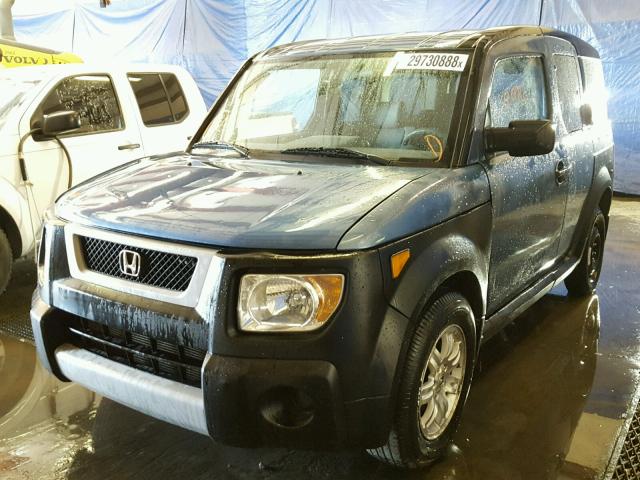 5J6YH18686L012473 - 2006 HONDA ELEMENT EX BLUE photo 2