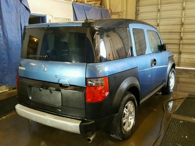 5J6YH18686L012473 - 2006 HONDA ELEMENT EX BLUE photo 4