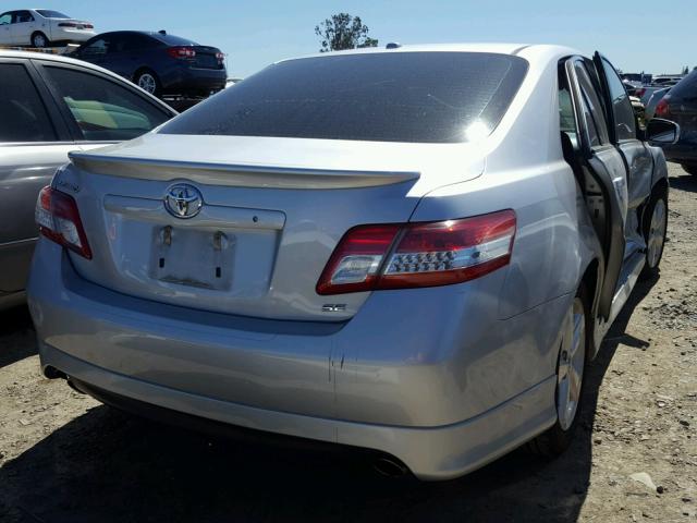 4T1BF3EKXAU106285 - 2010 TOYOTA CAMRY BASE SILVER photo 4