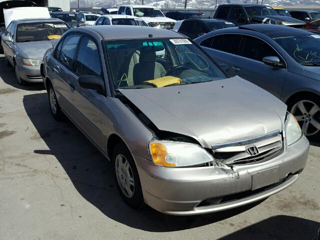 1HGES16541L050409 - 2001 HONDA CIVIC LX TAN photo 1