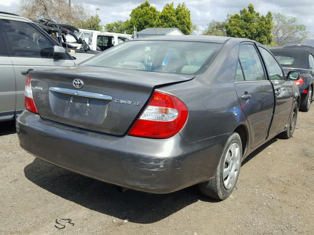 4T1BE32K83U768909 - 2003 TOYOTA CAMRY LE GRAY photo 4