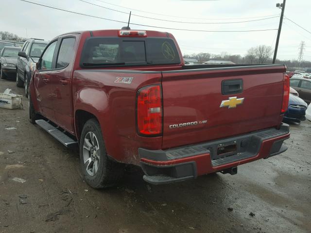 1GCGTDEN6J1126294 - 2018 CHEVROLET COLORADO Z MAROON photo 3