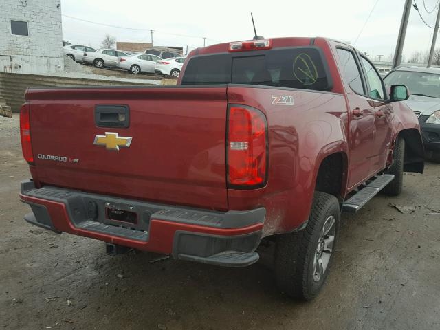 1GCGTDEN6J1126294 - 2018 CHEVROLET COLORADO Z MAROON photo 4