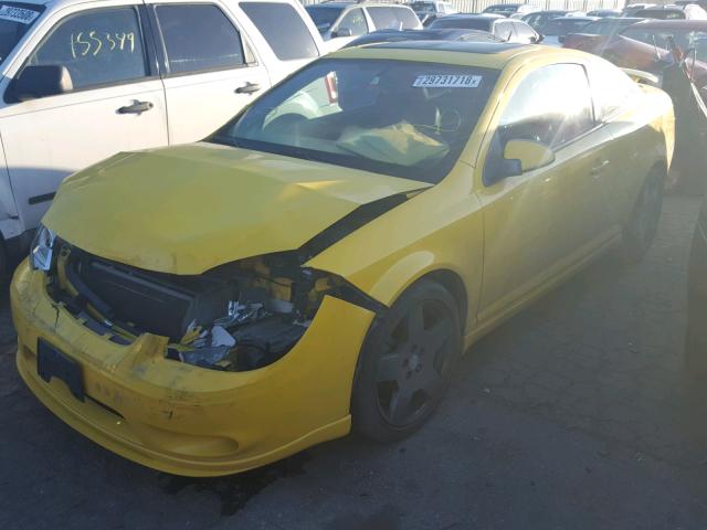 1G1AP18P077243955 - 2007 CHEVROLET COBALT SS YELLOW photo 2