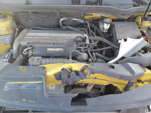 1G1AP18P077243955 - 2007 CHEVROLET COBALT SS YELLOW photo 7