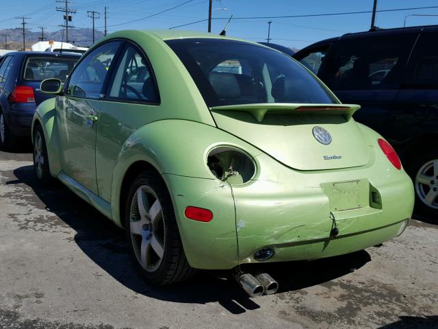 3VWCD21CX3M406016 - 2003 VOLKSWAGEN NEW BEETLE GREEN photo 3