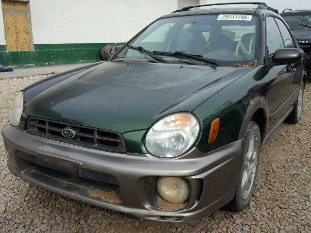 JF1GG68532G802572 - 2002 SUBARU IMPREZA OU GREEN photo 2