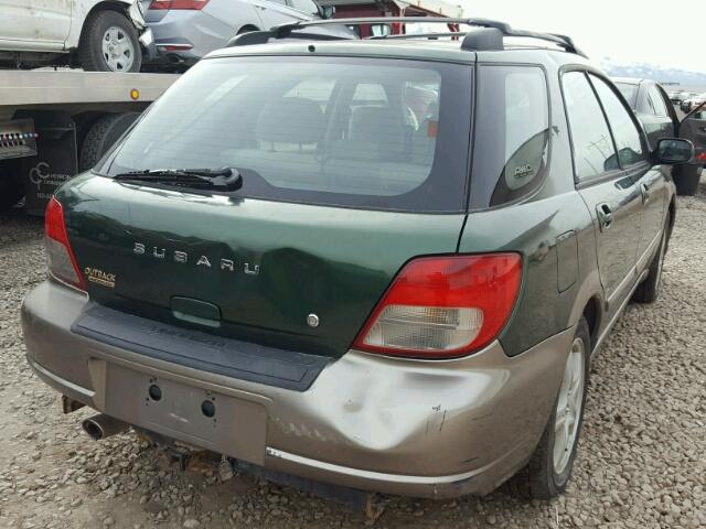 JF1GG68532G802572 - 2002 SUBARU IMPREZA OU GREEN photo 4