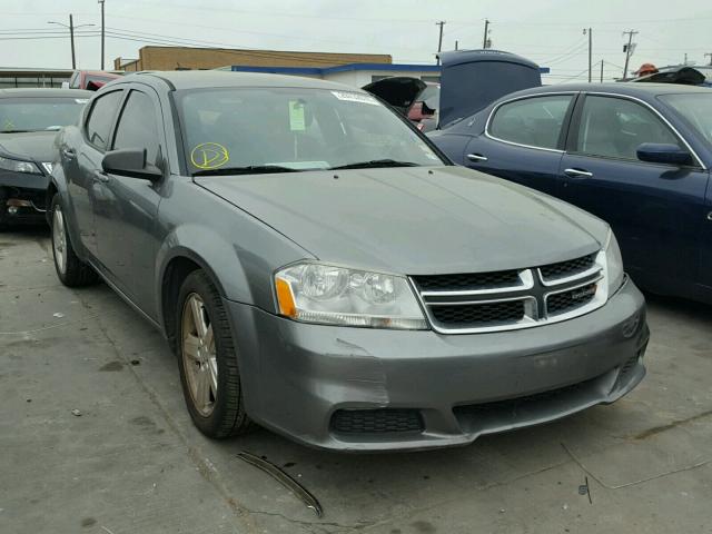 1C3CDZAB3DN529865 - 2013 DODGE AVENGER SE GRAY photo 1