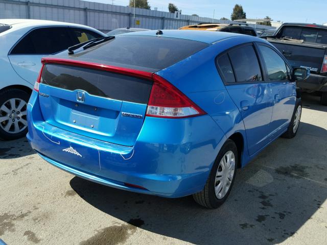 JHMZE2H50AS039793 - 2010 HONDA INSIGHT LX BLUE photo 4