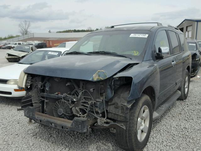 5N1AA08A24N720032 - 2004 NISSAN ARMADA SE GREEN photo 2