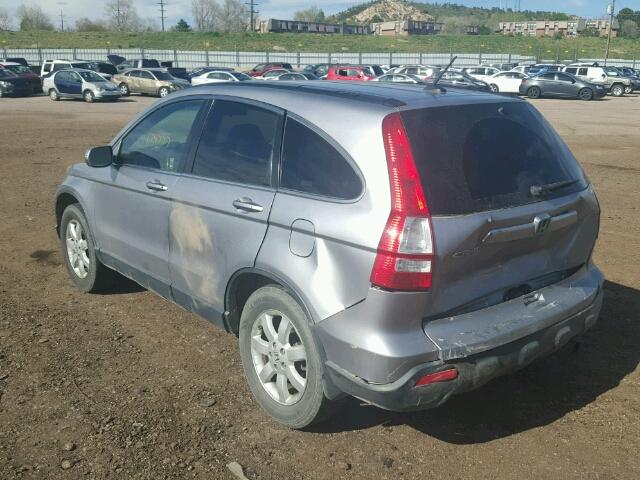 JHLRE48748C053993 - 2008 HONDA CR-V EXL SILVER photo 3