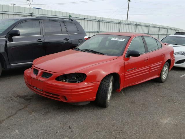 1G2NF52E82C151832 - 2002 PONTIAC GRAND AM S წითელი ფოტო 2