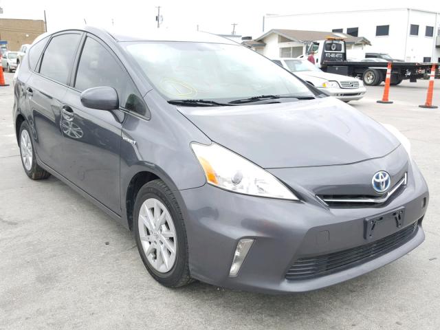 JTDZN3EU1D3208110 - 2013 TOYOTA PRIUS V GRAY photo 1