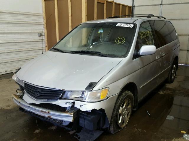 2HKRL18611H556951 - 2001 HONDA ODYSSEY EX SILVER photo 2