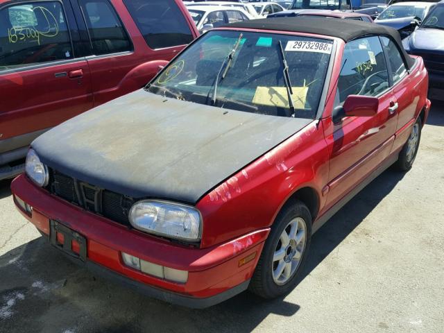 3VWBA81E2VM810245 - 1997 VOLKSWAGEN CABRIO HIG RED photo 2