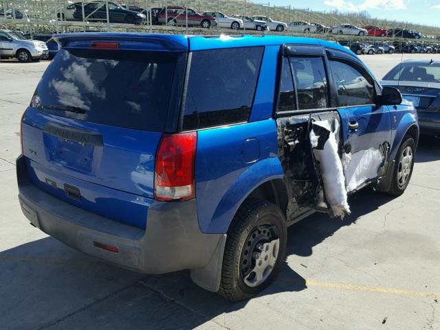 5GZCZ33DX4S818766 - 2004 SATURN VUE BLUE photo 4