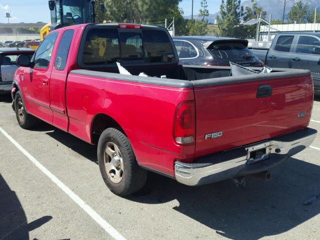 2FTRX17L73CB07259 - 2003 FORD F150 RED photo 3