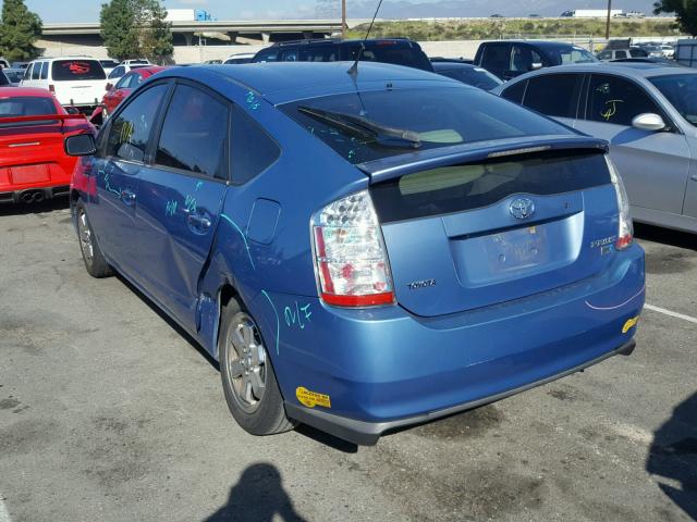 JTDKB20UX67066928 - 2006 TOYOTA PRIUS BLUE photo 3