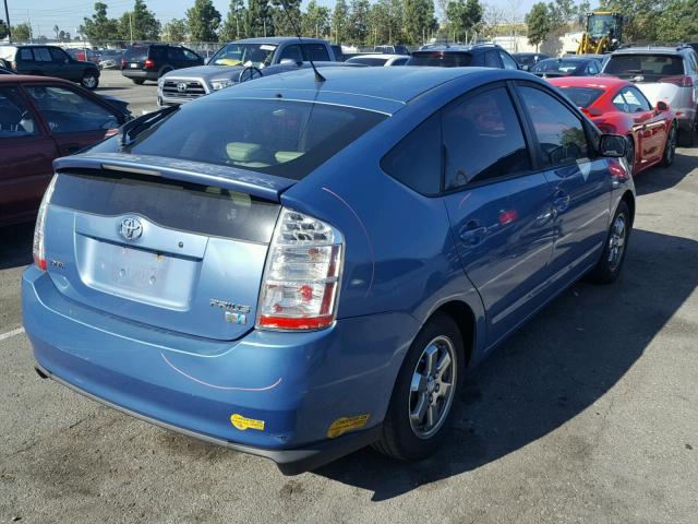 JTDKB20UX67066928 - 2006 TOYOTA PRIUS BLUE photo 4