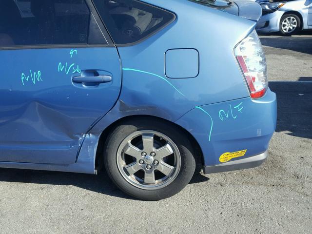 JTDKB20UX67066928 - 2006 TOYOTA PRIUS BLUE photo 9