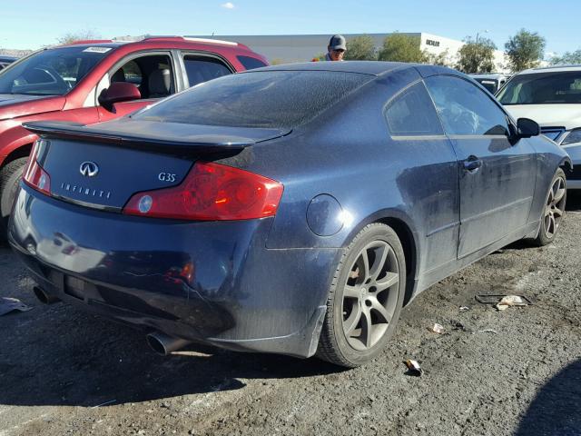 JNKCV54E54M803109 - 2004 INFINITI G35 BLUE photo 4