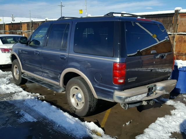 1FMPU18L2WLA48061 - 1998 FORD EXPEDITION BLUE photo 3