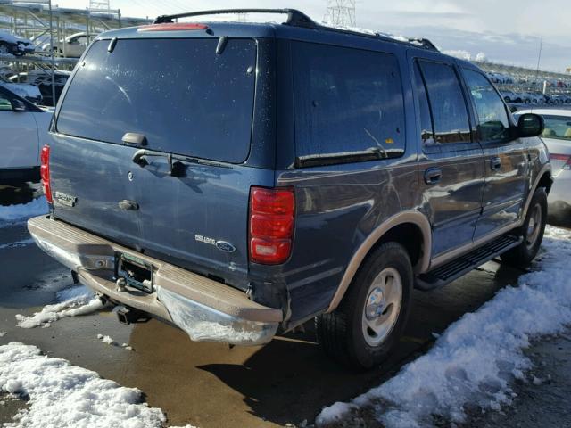 1FMPU18L2WLA48061 - 1998 FORD EXPEDITION BLUE photo 4